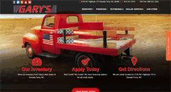 Desktop Screenshot of garysautosales.com