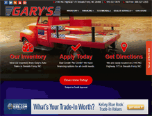 Tablet Screenshot of garysautosales.com